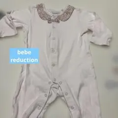 bebe reduction 花柄襟 ロンパース