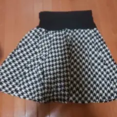 千鳥柄フレアスカート