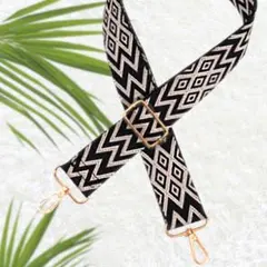 ショルダーストラップのみ バッグ 付け替え用 幾何学模様 スマホショルダー