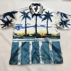 FUBU 半袖アロハシャツ XXL ヤシ柄 00sのサムネイル