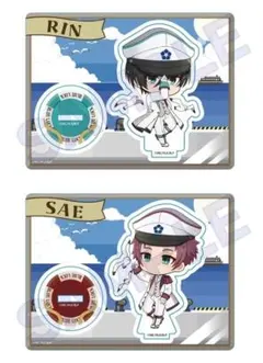 ⭐新品 糸師凛 糸師冴 マリン ミニキャラ アクリルスタンド 2点 ブルーロック