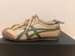 Onitsuka Tiger ベージュ/グリーン スニーカー