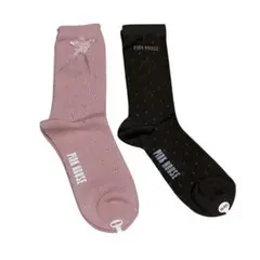 新品★PINK HOUSE ピンクハウス　リボン付、ロゴ入り　ソックス2つセット