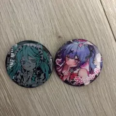 初音ミク 缶バッジ 2個セット