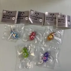 ケアベア クリアマスコットチャーム2コンプリートセット（めじるしアクセサリー）