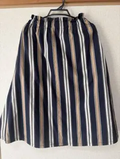 【MAJESTIC LEGON】2way ストライプ リバーシブル スカート　秋