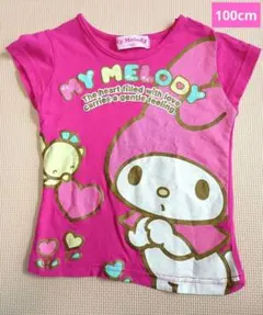 My Melody マイメロディ 半袖Tシャツ 100cm サンリオ 女の子