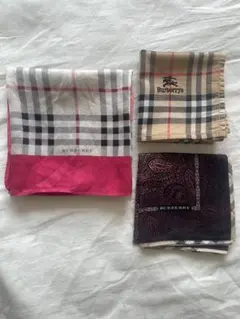 Burberry ハンカチ 3枚セット
