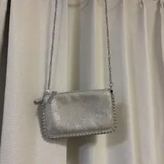 シルバー スパンコール ショルダーバッグ