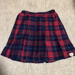 ピンクラテ　チェックスカート XS