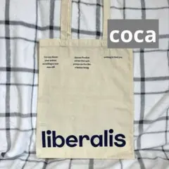 COCA アソートキャンバスロゴトートバッグ ブルー 大容量