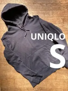 ユニクロ コットン パーカー 紺 レディース S