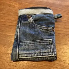 ハンドメイド　デニムポーチ