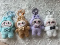 ハンドメイドぬいぐるみキーホルダーセット