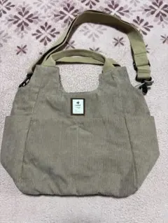 ルコック ショルダーバッグ トートバッグ コーディロイ ベージュ系