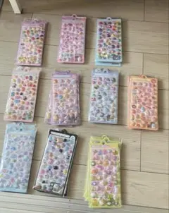 可愛い3Dシール10枚セット