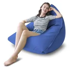 ビーズクッション 青 Lサイズ 怠け者ソファ 特大Amazon¥6580