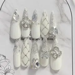 韓国　ギャル　ネイルチップ　ネイル　ロング　スナ系　量産型　y2k ワンホン