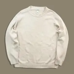 00s L.L.Bean エルエルビーン コットンニットセーター ベージュ