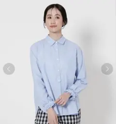 UNITED ARROWS ミニフリル ブラウスのサムネイル