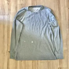 ユニクロ　ヒートテック　ウルトラウォーム　長袖シャツ　メンズ　M　グレー　超極暖