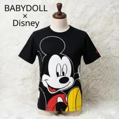 BABYDOLL ディズニー ミッキーマウス Tシャツ 黒 S コラボ 古着