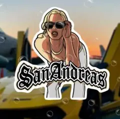 グランドセフトオートサンアンドレアス 防水ステッカー GTASA アメリカン雑貨