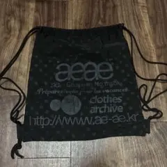 未使用】AEAE ドローストリングバッグ ブラック - メルカリ