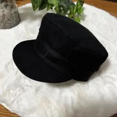 CHRISTIAN DIOR ブラック ワークキャップ キャスケット ブラックのサムネイル