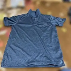 ダークブルー ポロシャツ Mサイズ 前ポケット付き