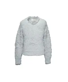 ジェントルイス Neck Pierce Shaggy Knit L ブラック - メルカリ