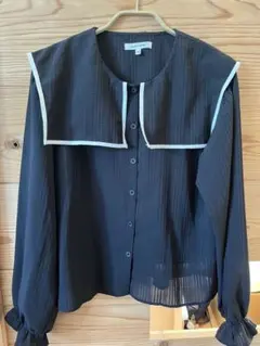 GLOBAL WORK ブラック 長袖シャツ 160