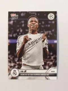 ヴィニシウス・ジュニオール25/25カードVINI.JR. topps 25シリ 2024-25 Topps UEFA UCC Vini Vinicius JR. Black Flowfractor