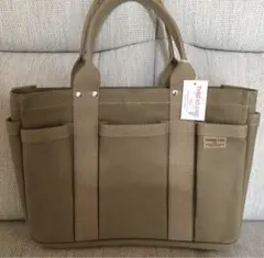 松野屋スレッドライン ヘビーキャンバスツールトートS ベージュ新品