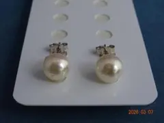 特価品！！！あこや真珠8.1㎜　SV925ピアス
