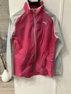 PUMA ウィンドブレーカー M ピンク/グレー