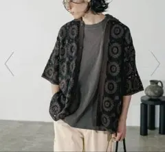 BAYFLOW クロシェニットシャツ