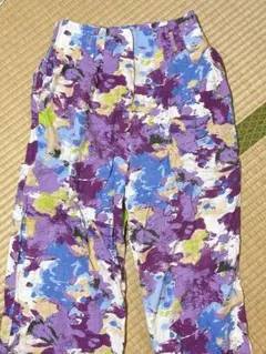 【MOUSSY】抽象柄 カジュアルパンツ パープル系のサムネイル