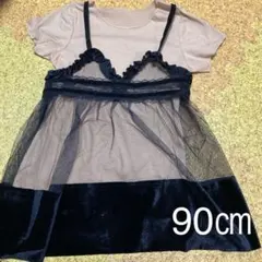 【新品】韓国子供服　ワンピース　チュニック　2点セット