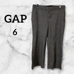 美品✨️Gap【6】グレー スラックス パンツ ズボン オフィス ストレート
