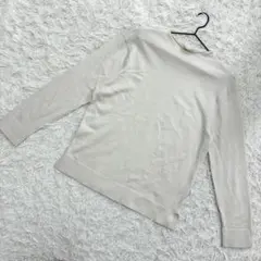 Uniqlo U ニットプルオーバー　長袖　モックネック　シンプル　薄手　（M）