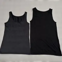 ブラック タンクトップ 2点セット　M 無印　しまむらのサムネイル