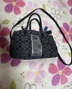 COACH コーチ 2way ショルダーバッグ ハンドバッグ シグネチャー