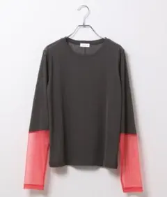 新品LEPSIM袖切替プルオーバー