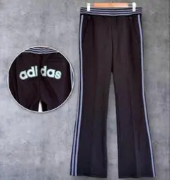 adidas アディダス トラックパンツ 刺繍ロゴ 3ライン Y2K ジャージ