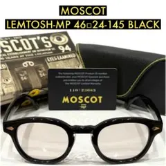 【極美品】日本限定 モスコット レムトッシュ 46 黒 オレンジブラウンレンズ