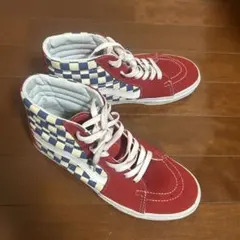 VANS SK-8 Hi BMX CHECK レッドブルーホワイト