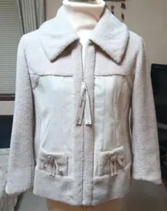 ウール・合成皮革ジャケット