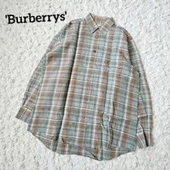 Burberrys】80sチェック柄ウール生地プリーツブラウス・シャツ - メルカリ