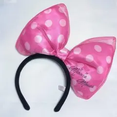 ミニーマウスミニーちゃんリボンピンクカチューシャ東京ディズニーランド